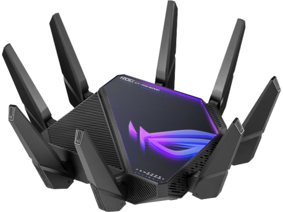 ASUS ROG Rapture WiFi 6E Gaming Router (GT-AXE16000) - Quad-Band, 6 GHz Ready, Dual 10G Ports, 2.5G WAN Port, AiMesh Support, Triple-level Game Acceleration, Lifetime Internet Security, Instant Guard